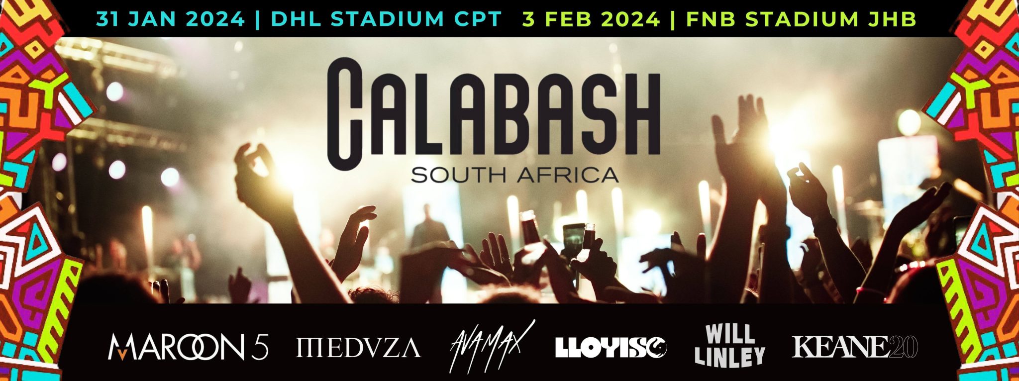 Calabash South Africa Music Festival 2024 (31 Jan & 3 Feb 2024