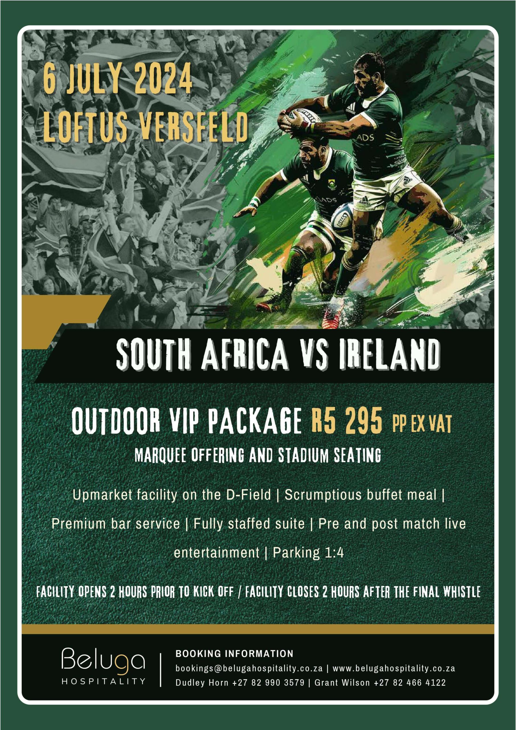 South Africa vs Ireland - International Test Rugby