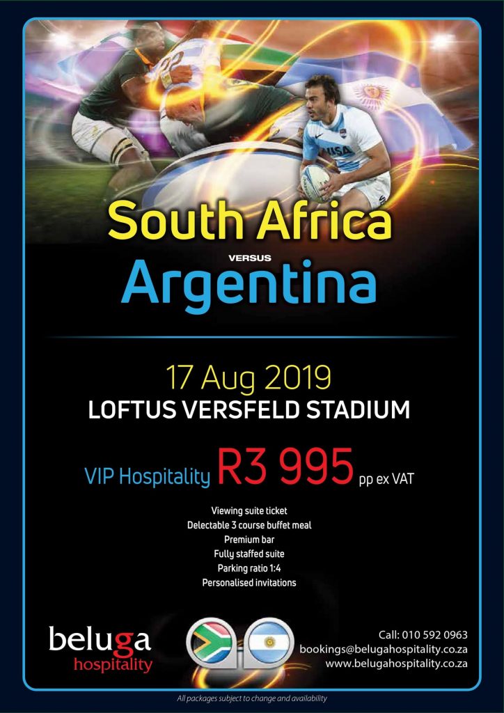 South Africa vs Argentina - International Test Match