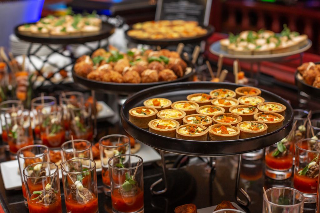 Snack table at the Sales Force Conference