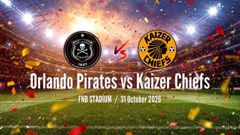 Orlando Pirates vs Kaizer Chiefs hospitality at FNB Stadium, Johannesburg, 31 October 2026